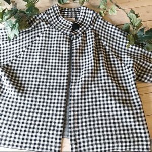 Buffalo Check Poncho | NWT | 18 / 20